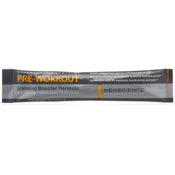 MenScience Androceuticals Pre-Workout Training Booster Formula, 0.4 oz
