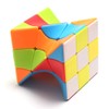 Yealvin Twisty Skewb Cube 3x3 Stickerelss Speed Cube Puzzle Cube