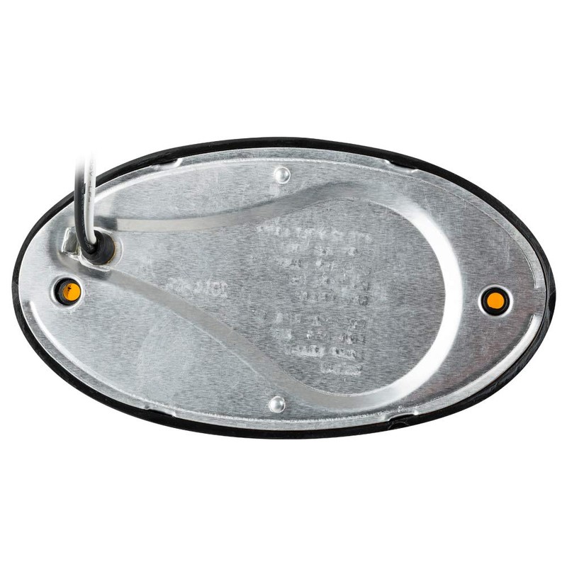 Lumitronics RV 12V LED Oval Porch Utility Light, Clear &
