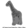 'Giraffe' Rubber Stamp - Unmounted Design for Crafting & Scrapbooking,