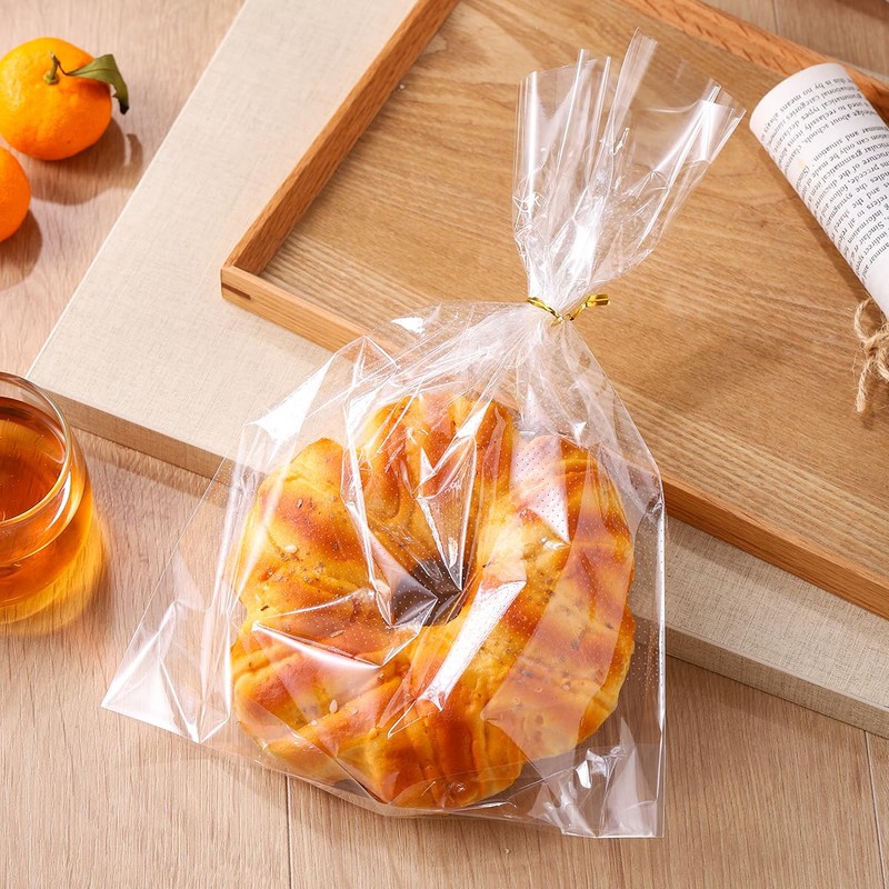 8 x 12 Inch Mirco Perforated Bread Bags, 100 Clear