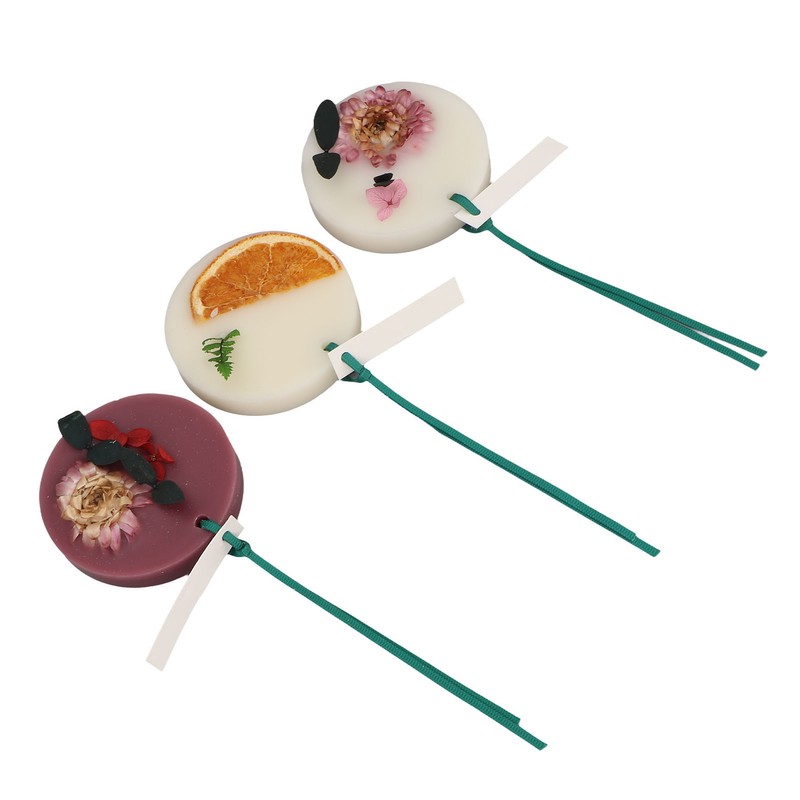 3pcs Wardrobe Aromatherapy Wax Long Lasting Solid 7.5cm Diameter Safe