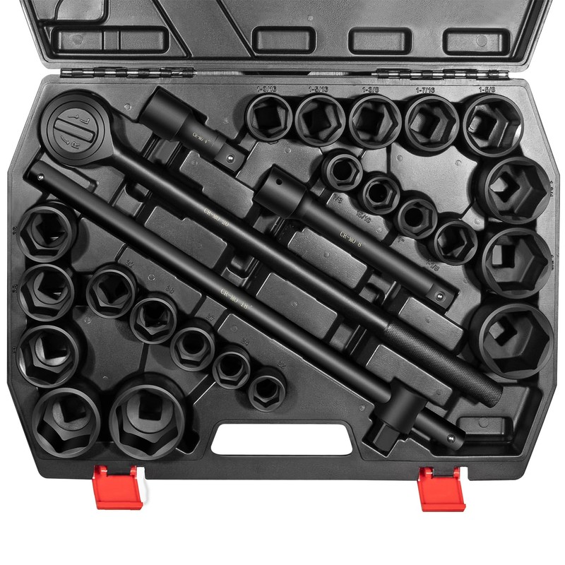 Bzsunway 27 PCS Master Impact Socket Set 3/4-Inch-Drive Jumbo Impact