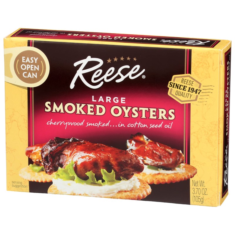 Reese Large Smoked Oysters - 3.7 oz