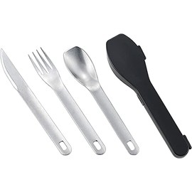 TD 1404102 Stainless Outdoor Cutlery Set (with Case), Frosted