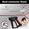 Ofloton Pressure Washer Foam Gun & Dual Connector Accessory, Short