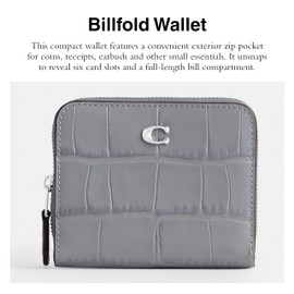 Coach Embossed Croc Billfold Wallet
