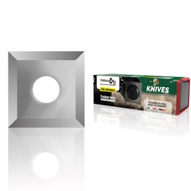 Tornado Fraiser Replacement Blades for Routers High Hardness U2300, Square Side Sharpened, Fixable with Screw (12 x 12), Pack of 10