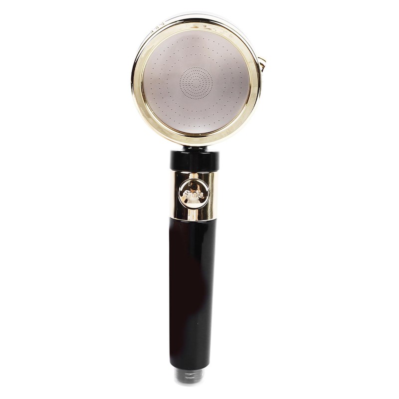 Handheld Shower Head with Water Stop Button 3 Levels Adjustable