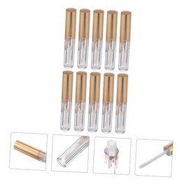 TOVINANNA 10pcs Lip Gloss Empty Tube Mini Lipsticks Bottle Dispenser Lip Gloss Base Clear Container Lip Plumper Gloss Clear Lip Plumping Lip Gloss Liquid Lipstick Lip Container Plastic
