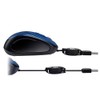 Adesso Ergonomic iMouse S8 - Retractable Optical USB Mouse (Blue)