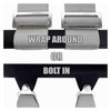 Silver 4 Point Harness for Bucket Seat, Quick Release Latch,