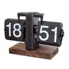 Folpus Flip Desk Clock Automatic Page Turning Clock Decoration