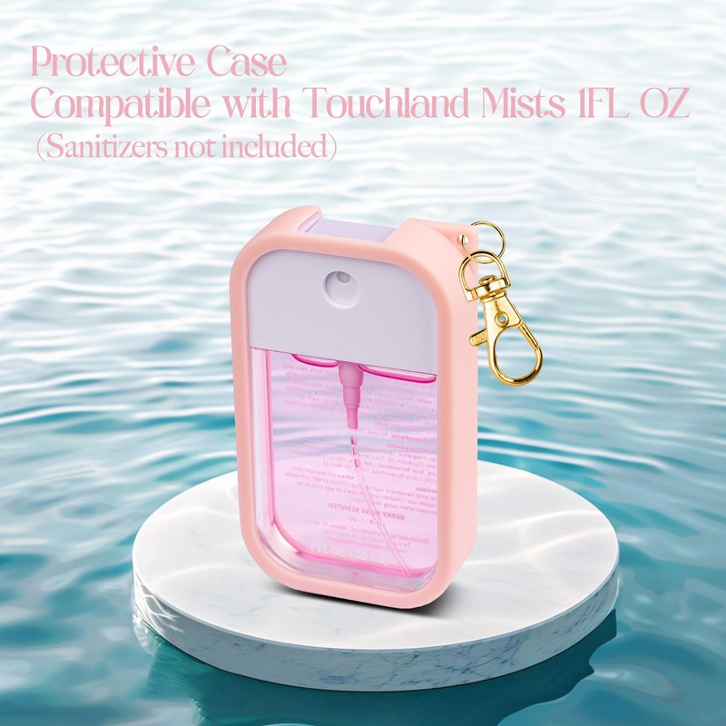 COCGVEL Silicone Case Compatible with Touchland Hand Sanitizer Spray, Protective