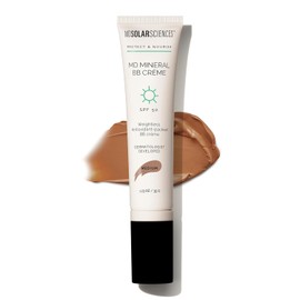 MDSolarSciences MD Mineral BB Crème SPF 50 – Beauty Balm Sunscreen for Face - Vegan Broad Spectrum UV Protection – Blendable Tinted Cream – Smooth, Natural Matte Finish, Medium, 1.23 Oz