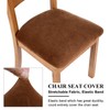 smiry Original Velvet Dining Chair Seat Covers, Stretch Fitted Dining