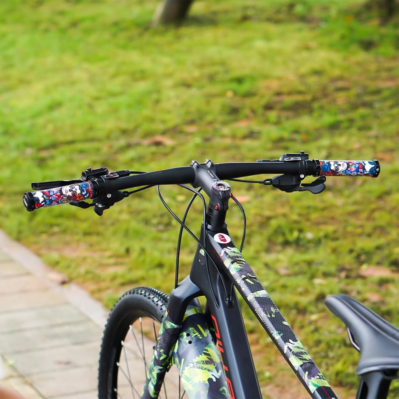 CHOOEE Mountain Bike Handlebar with Double Lock On Clamp，Bicycle grips