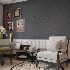 15.7"x354" Extra Wide Dark Grey Peel and Stick Wallpaper Modern Removable Wood Grain Contact Paper Waterproof Self Adhesive Faux Nature Wooden Paper Neutral Matte Vinyl Wrap for Countertops Drawer