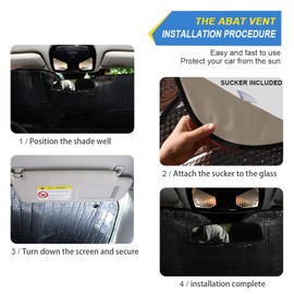 xigua Japanese Waves Car Windshield Sun Shade Front Window Folding Auto Sunshade Anti-UV Rays Sun Visor Shade for Car Truck SUV