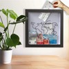 DONGTATA Large 20x20cm Ticket Shadow Box Frame for Travel and