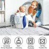WESTLOOM Bordered Modern 8x10 Rug Machine Washable Area Rug Non-Slip