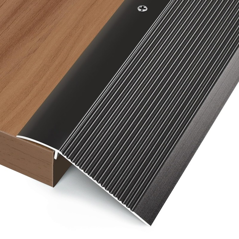 Jiekayi Aluminum Floor Transition Strip, Threshold Ramps for Doorways, Bridge