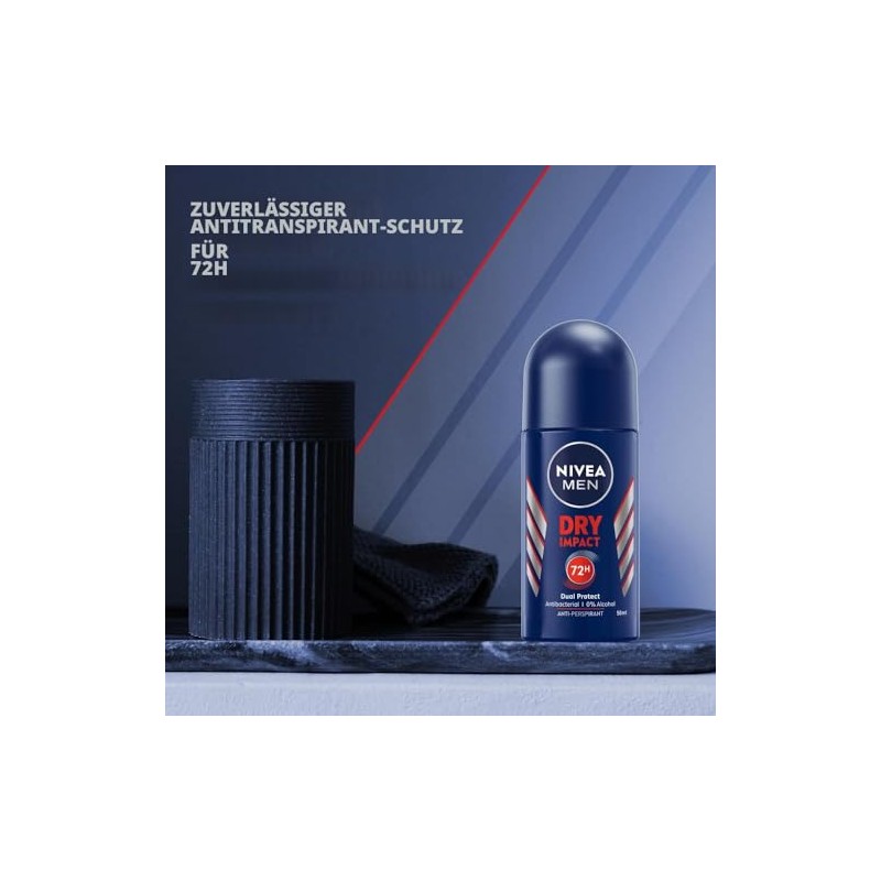NIVEA MEN Dry Impact 72H Antiperspirant in Ball for Men