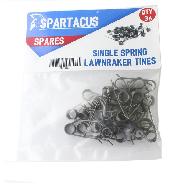 Spartacus 36 x Replacement Lawn Raker Scarifier Tines Tynes For Draper 45544