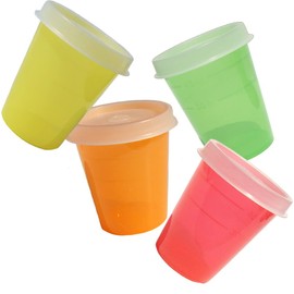 Tupperware 4 Piece Minis Midgets Storage Containers Orange Yellow Red Green