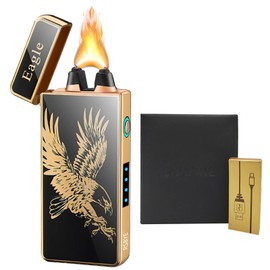 RSBYE Eagle Electric Lighter Plasma Lighters Arc Lighters USB Rechargeable Lighter LED Battery Indicator Candle Butane for Man
