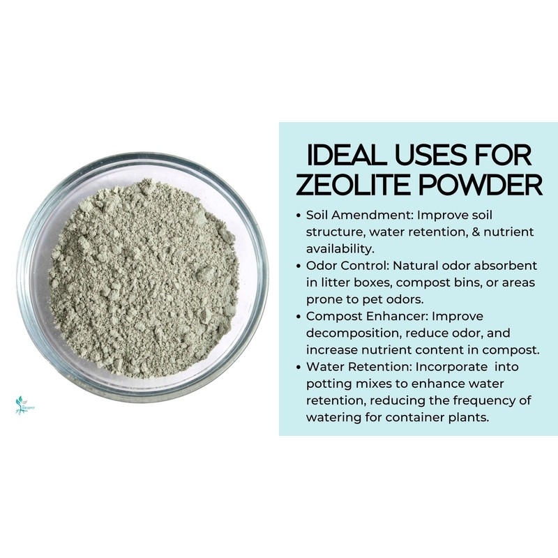5 Lb - Clinoptilolite Zeolite Powder - Great CEC Exchange