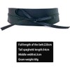 HDBHBH Women's Wide Obi Belt - PU Leather Cinch Waist