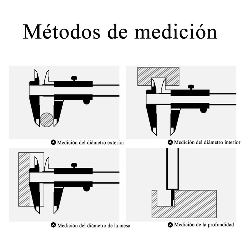 Voarge Professional Precision Vernier Caliper 150mm Analog 150mm Digital Vernier