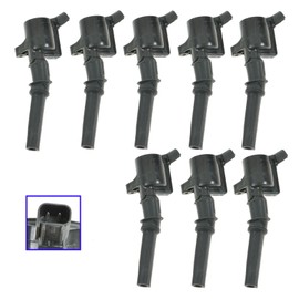 Ignition Kit Ignition Coil Set Spark Plugs Compatible with 98-08 Ford 98-99 Lincoln