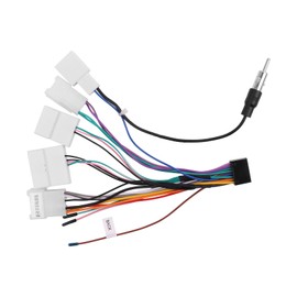 ViaBecs 16PIN Car aftermarket Radio Wiring Harness for Toyota Camry RAV4 Corolla Tundra Highlander Car Stereo Wire Harness Power Cable Support Android Head Unit Steering Wheel Control