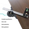Combination Square Aluminum Alloy Stainless Steel Measuring Tool for Angle