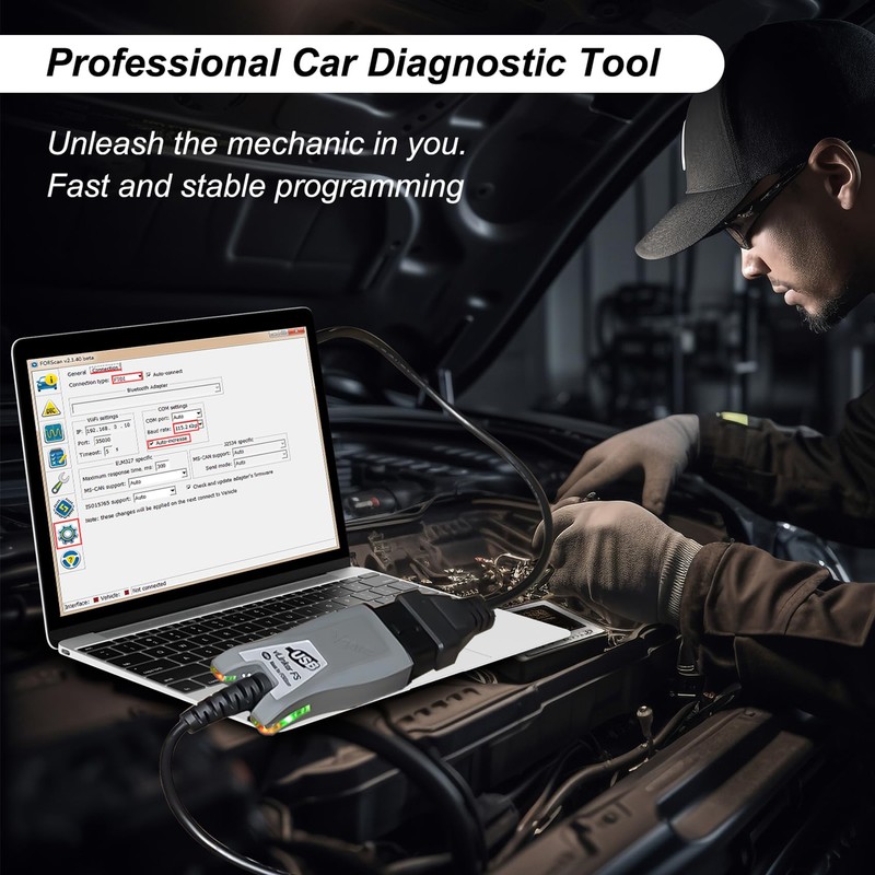 VGATE vLinker FS USB FORScan OBD2 Adapter for HS/MS-CAN Auto