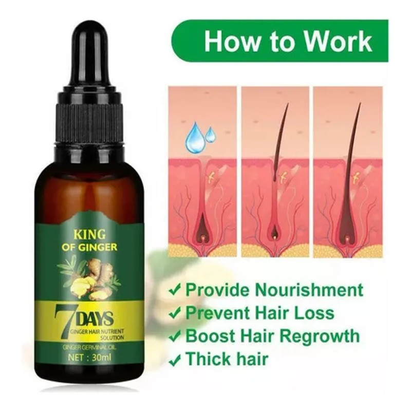 Aceite Germinal De Jengibre For El Crecimiento Del Cabello,