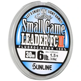 Sunline Leader Saltimate FC II Fluorocarbon, 11.8 ft (30 m), No. 1.5, 6 lb, Natural Clear