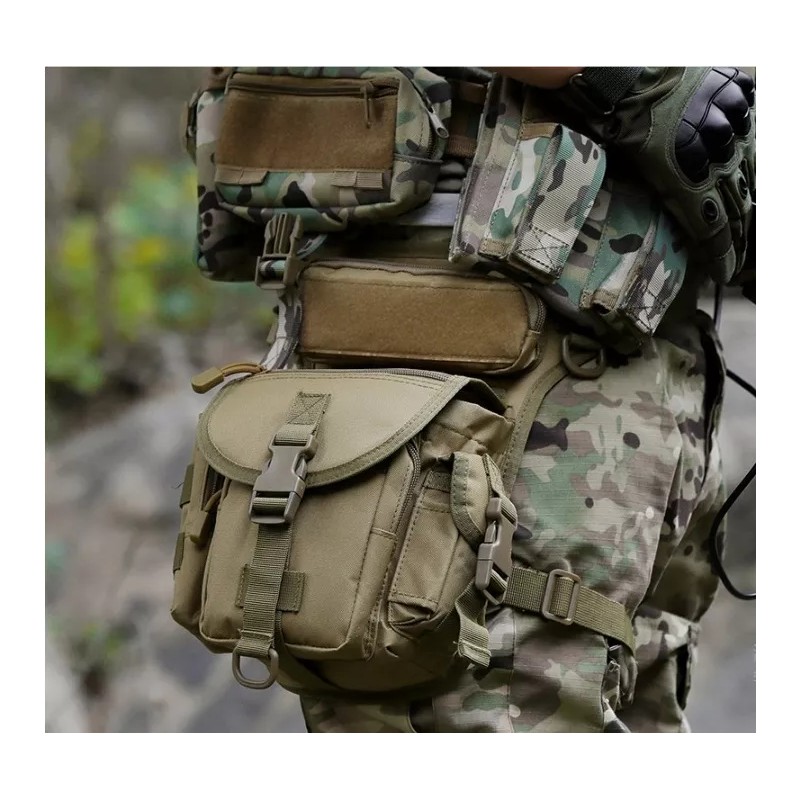 Mack222 Mochila Piernera Táctico Militar Aire Libre Práctica