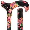 Midnight Floral Designer Walking Sticks for Men and Women –