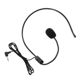 FRCOLOR Wearable Microphone Headset for Teachers and Tour Guides Wired Microphone with High Fidelity Sound Quality for Live Performance and Presentations Black