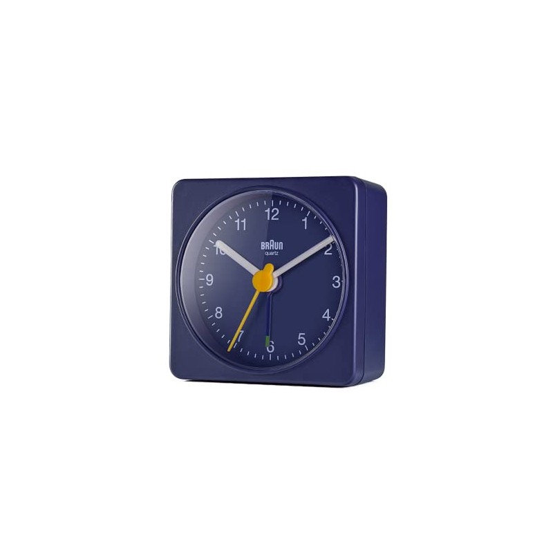 BRAUN/Brown Table Clock, Alarm Clock, Table Clock, Blue BC02BL Genuine
