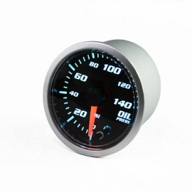 CRLEFU 2" 52mm Digital LED Electronic Oil Pressure Gauge 0-140 PSI Sensor Meter Kit FL