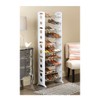 Whitmor Floor Shoe Tower 30 Pair White
