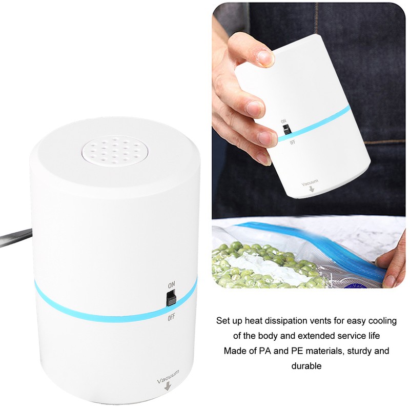 Portable Mini Vacuum Sealer Handheld Electric Vacuum Compression Bag Pump