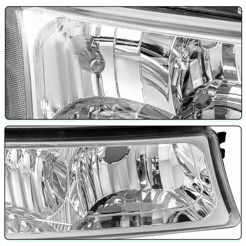 TUSDAR 4 PCS Fits for 2003-2006 Chevy Silverado Avalanche Headlights
