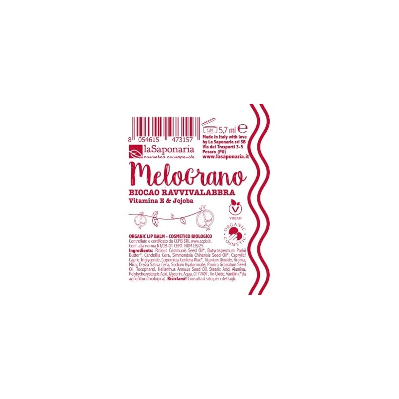 Melograno - Biocao Colorato Ravviva Labbra