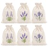 6 Pcs Lavender Bags,Dried Lavender Sachet Empty for Wardrobes and