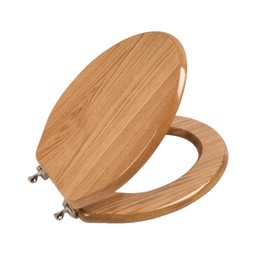 Toilet Seat, Oak Wood, Solid Wood, High Gloss Finish, PIKLiDS (Elongated)